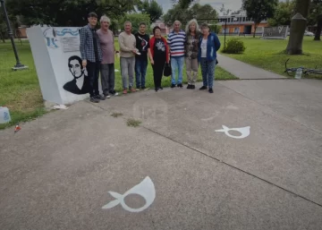 Memoria viva: Restauraron el mural homenaje a “Potongo” Camuglia en Gaboto