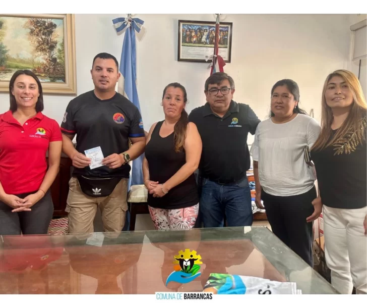 La Comuna de Barrancas entregó un aporte económico a la escuela de taekwondo “Dragón Negro”