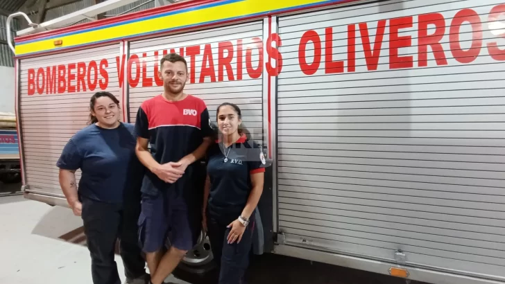 Héroe sin capa: Un bombero de Oliveros le salvó la vida a un bebé que no podía respirar
