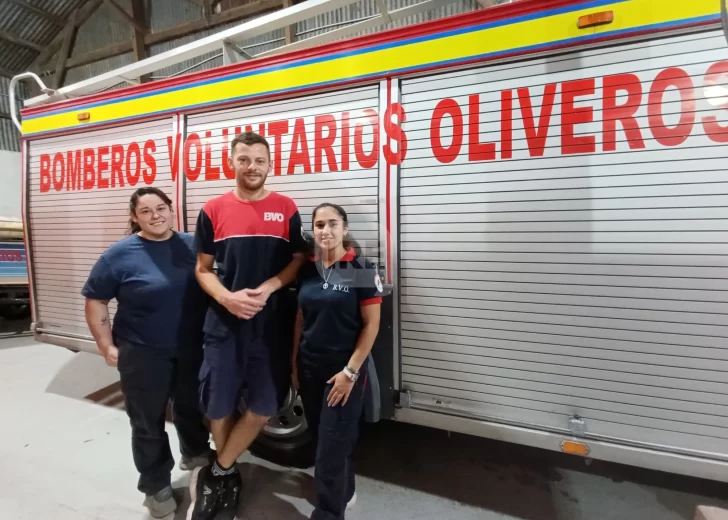 Héroe sin capa: Un bombero de Oliveros le salvó la vida a un bebé que no podía respirar