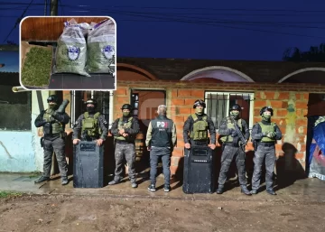 Allanamientos en San Lorenzo y Baigorria: Dos detenidos, dos demorados y secuestro de droga