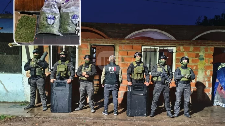 Allanamientos en San Lorenzo y Baigorria: Dos detenidos, dos demorados y secuestro de droga