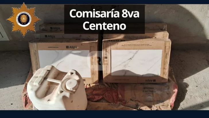 Centeno: Compró cinco cajas de cerámicos baratos, descubrió que eran robados y los devolvió