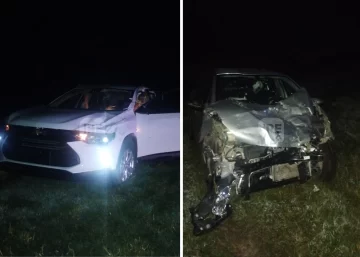Cuatro heridos de la región tras un violento choque en la autopista a la altura de Arocena