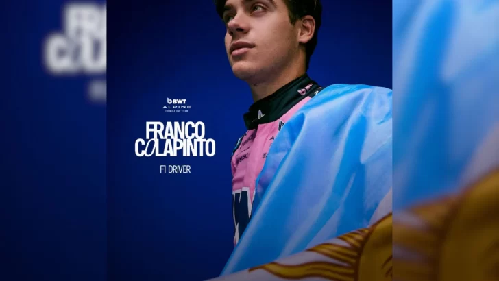 Franco Colapinto vuelve a la Fórmula 1 y correrá cinco carreras con Alpine