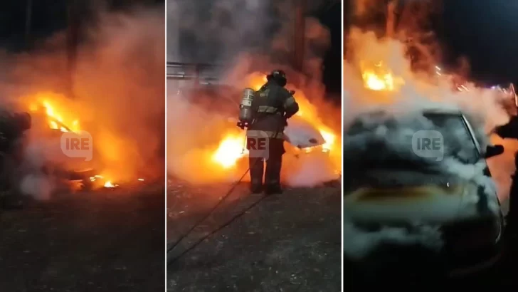 Incendios intencionales en Ricardone: Cuatro autos fueron prendidos fuego en dos noches