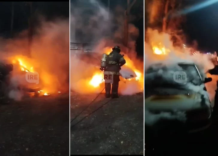 Incendios intencionales en Ricardone: Cuatro autos fueron prendidos fuego en dos noches