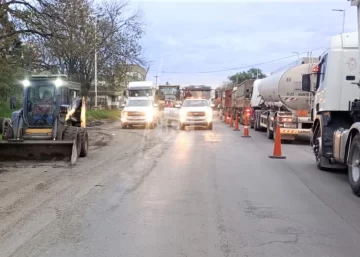 Siguen las obras sobre el canal San Lorenzo en la 11: Prever desvíos, paso alternado y demoras