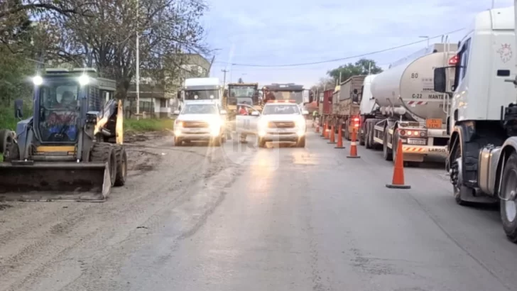 Siguen las obras sobre el canal San Lorenzo en la 11: Prever desvíos, paso alternado y demoras