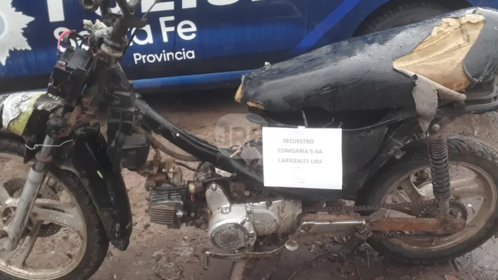 Recuperaron en Diaz una moto robada en Clarke: Hay un menor involucrado