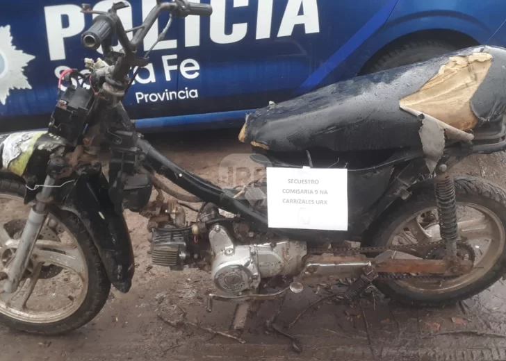 Recuperaron en Diaz una moto robada en Clarke: Hay un menor involucrado