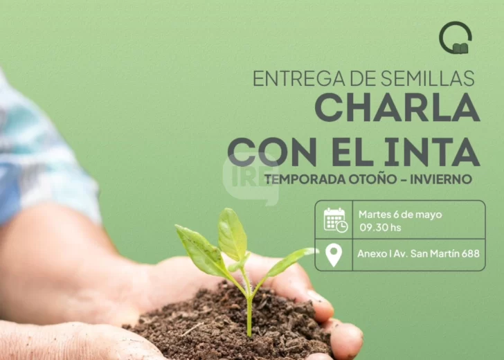 Timbúes invita a una charla con el INTA y entrega de semillas para la temporada otoño-invierno