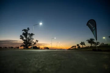 Timbúes inauguró la primera etapa de pavimentación de la Colectora San Martín