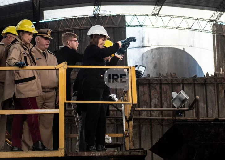 Bullrich supervisó la incineración de media tonelada de cocaína incautada en el puerto de Vicentin