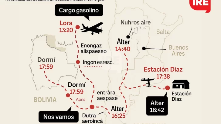 La avioneta hallada en Diaz salió desde Bolivia y habría dejado la cocaína en Buenos Aires