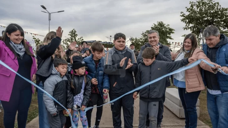 A pura actividad para la familia, Timbúes inauguró su nuevo Parque Urbano Comunal