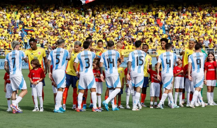 Hoy juega Argentina vs Colombia: Horario y Tv para ver el encuentro