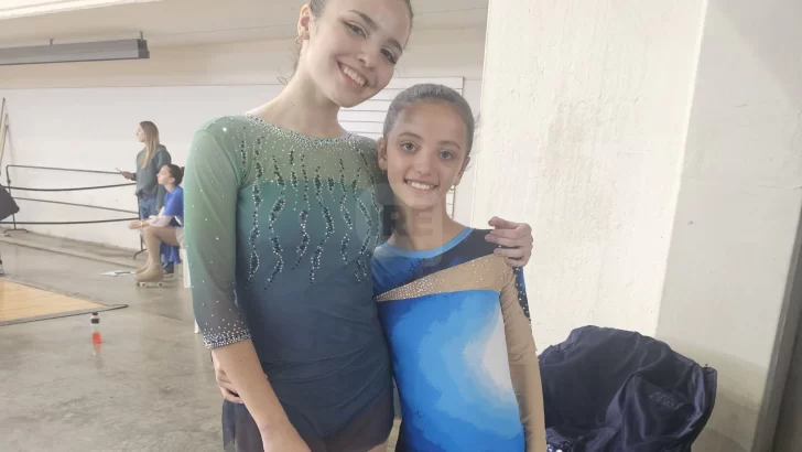 Isabella y Ernestina Zamarini brillaron en el Provincial de patín artístico y clasificaron al Nacional