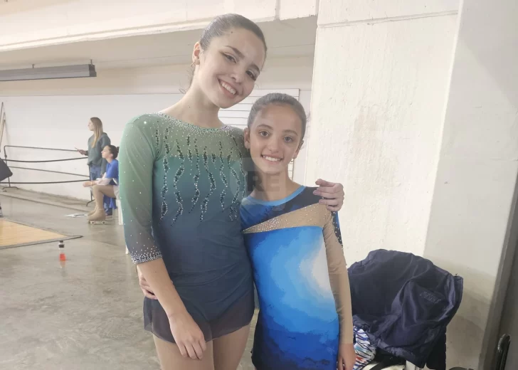 Isabella y Ernestina Zamarini brillaron en el Provincial de patín artístico y clasificaron al Nacional