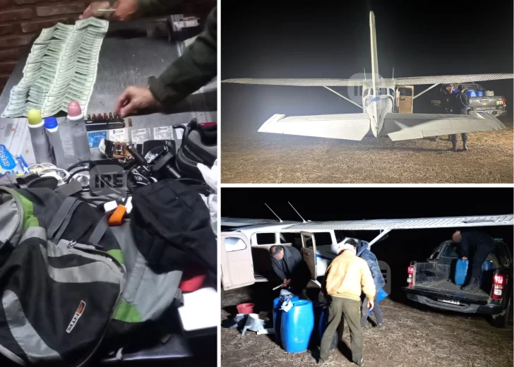 Detuvieron a dos pilotos en la región con una avioneta cargada de combustible y dinero en efectivo