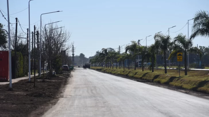 Timbúes inaugura hoy la primera etapa de la pavimentación de la colectora San Martín