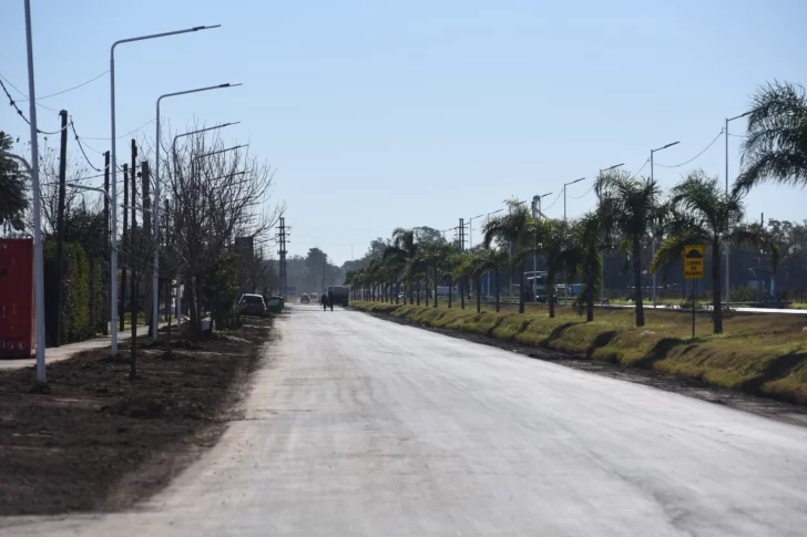Timbúes inaugura hoy la primera etapa de la pavimentación de la colectora San Martín