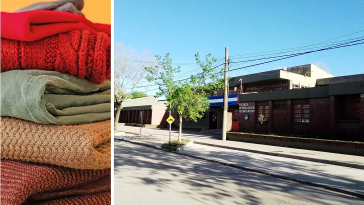 La técnica de Barrancas lanzó una colecta solidaria de ropa y calzado en buen estado