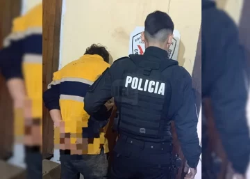 Escapaba con un rollo de alambre robado y terminó detenido tras caer de un tapial en Beltrán