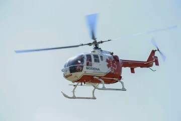 Bomberos de Timbúes organizan una jornada de capacitación con helicóptero de rescate