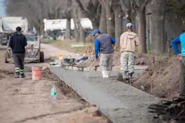 Avanza el plan de mejoramiento barrial en Timbúes con obras en barrio La Paloma