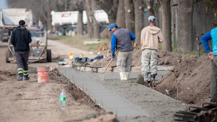 Avanza el plan de mejoramiento barrial en Timbúes con obras en barrio La Paloma