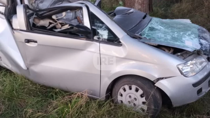 Terrible accidente en la Ruta S26: Un joven chocó contra árboles y sufrió graves fracturas