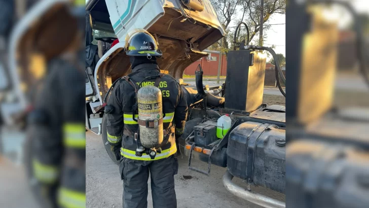 Un susto: Sintió olor a quemado dentro de su camión pero fue una falsa alarma