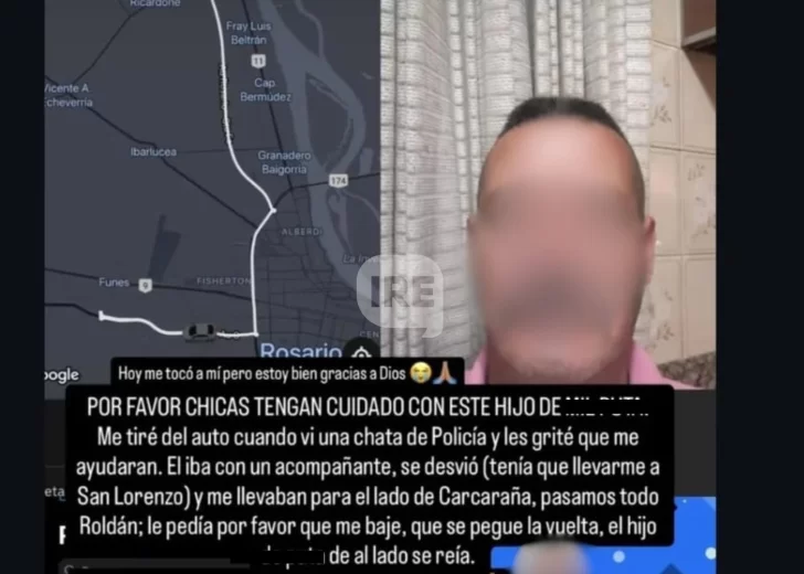 Una joven de San Lorenzo se tiró de un Uber para escapar de un presunto secuestro