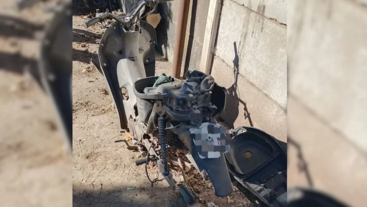 Detuvieron a un joven de 21 años de Timbúes que tenía una moto robada en su casa