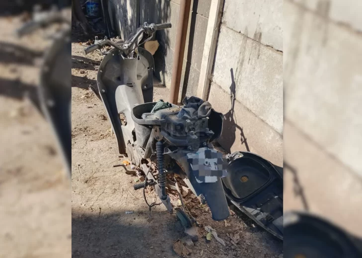Detuvieron a un joven de 21 años de Timbúes que tenía una moto robada en su casa