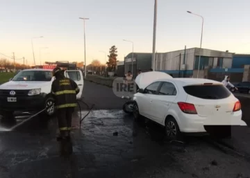 Circulaba en contramano y provocó un choque en San Lorenzo