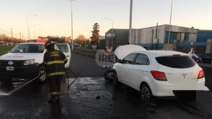 Circulaba en contramano y provocó un choque en San Lorenzo