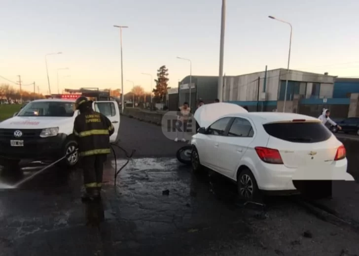 Circulaba en contramano y provocó un choque en San Lorenzo