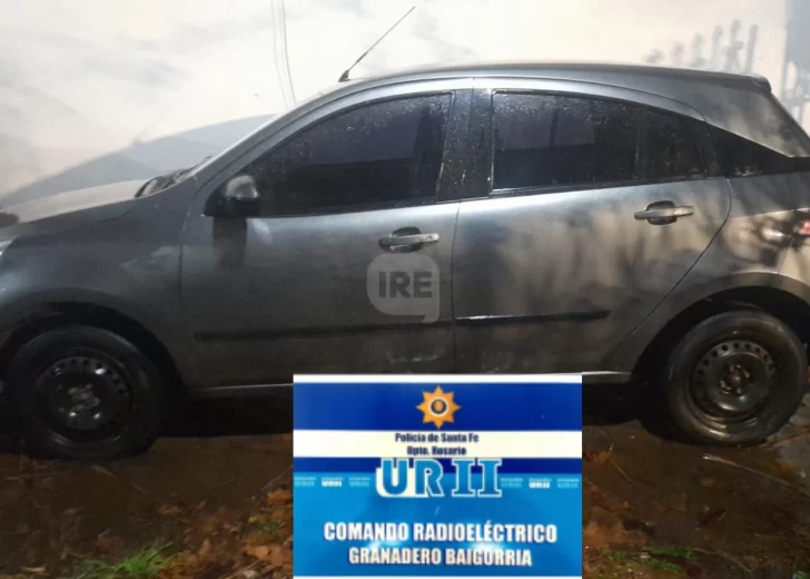 Hallaron en Baigorria el auto robado en el violento asalto de Fray Luis Beltrán
