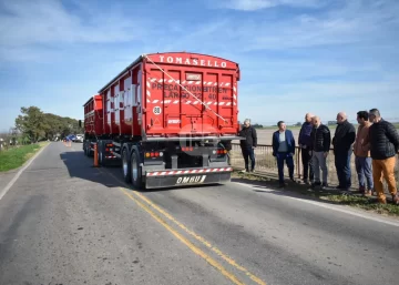 Santa Fe probó bitrenes de hasta 60 toneladas en Monje