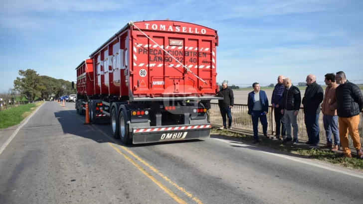 Santa Fe probó bitrenes de hasta 60 toneladas en Monje
