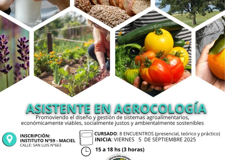 Oportunidad de formación: Curso de asistente agroecológico en Maciel