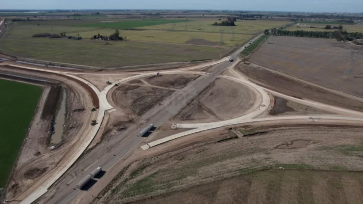Desvío Giardino: el puente sobre el Carcarañá y la pavimentación ya alcanzan el 65% de avance