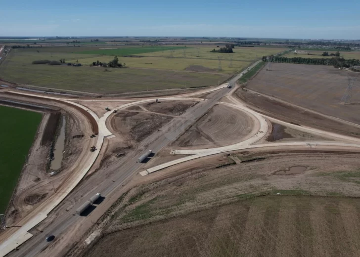 Desvío Giardino: el puente sobre el Carcarañá y la pavimentación ya alcanzan el 65% de avance