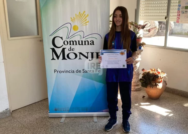 Reconocimiento en Monje para Emilia Calvo, campeona en el Mundial de Taekwondo