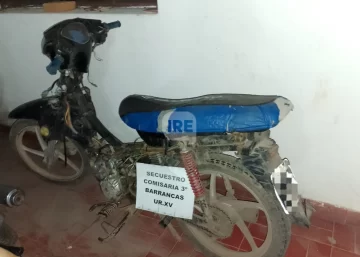 Recuperaron en Barrancas una motocicleta robada durante la mañana