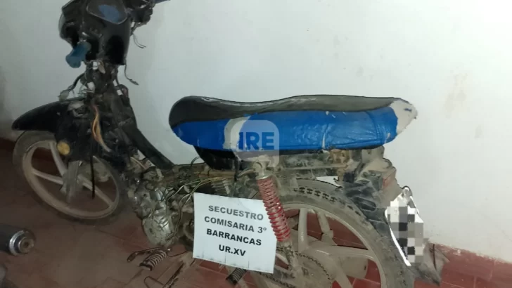 Recuperaron en Barrancas una motocicleta robada durante la mañana