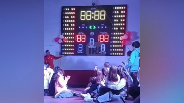 Un sueño cumplido: el nuevo marcador ya ilumina el básquet de Sportivo Belgrano