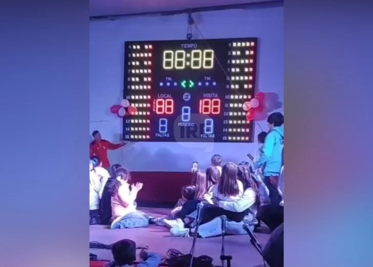 Un sueño cumplido: el nuevo marcador ya ilumina el básquet de Sportivo Belgrano